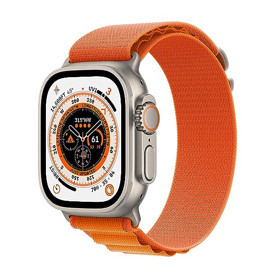 Biggest Display Smart Watch with Bluetooth Calling Smart Watch Wireless Magnetic Charger Fitness Hd Display Smartwatch (Free Size) (Orange)